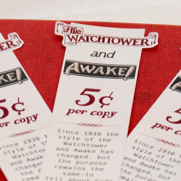 Set of 3 Bookmarks -  1930 Replica Bookmark - Jw pioneer gifts - Jw Pioneer School gifts - Jw pioneer school - Jw Pioneer gifts
