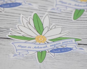 Set van 6 stickers - bewerkt 2018 jaar tekst - Jw pionier Gifts - Jw giften voor Pioniers - Jw Gifts - Jw stickers