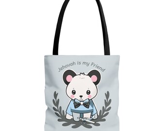 Tote Bag (AOP) - Jehovah is My Friend - Jw Tote Bag - Kids Tote Bag - Jw Gift - Jw Shop - Jw Kids Tote Bag, Kids Tote Bag Jw