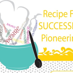 JW Pioneer School gifts - JW pioneer school - JW Pioneer gifts - Recipe for successful Pioneering - Flyer Downloadable - Printable flyer