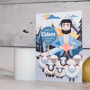 Jw Elder greeting card, Jw gifts for men, Jw Elder card, Jw Elder gift, Elders Shepherd flock, Elder gift Jw, Jw beard, Elder thank you card image 1