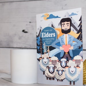 Jw Elder greeting card, Jw gifts for men, Jw Elder card, Jw Elder gift, Elders Shepherd flock, Elder gift Jw, Jw beard, Elder thank you card image 5