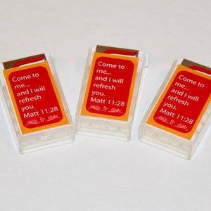 Mini mints - JW Pioneer School gifts - JW pioneer school - JW Pioneer gifts - Downloadable Mint label - Come to me and I will refresh you