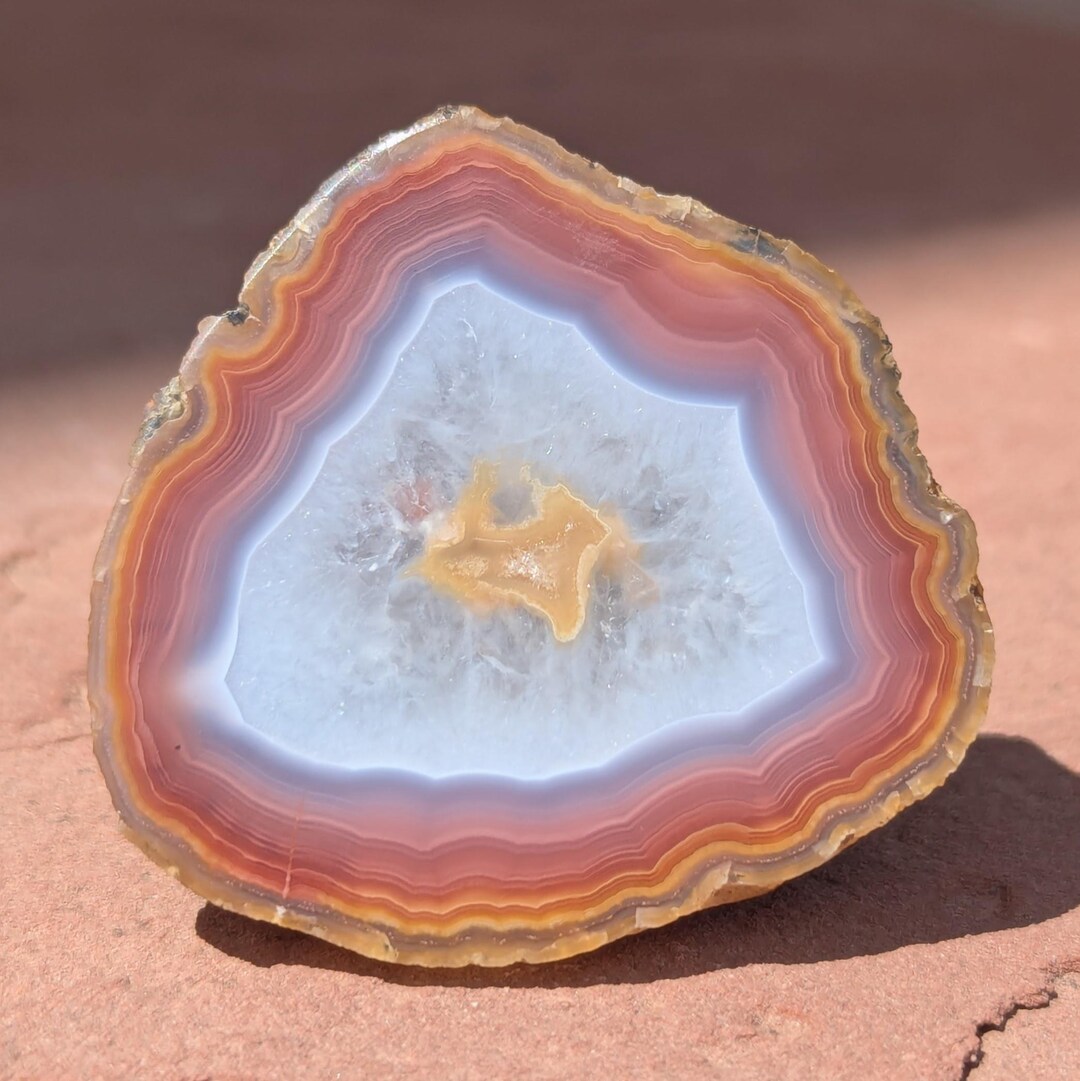 Sunset Authentic Chihuahua Sunset: Authentic Laguna Agate Face-polished Mineral - Etsy