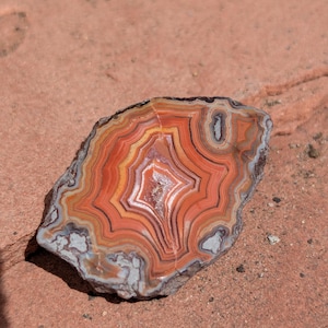 Dryhead Agate: Hand-Polished Montana Gemstone with Sunset Banding