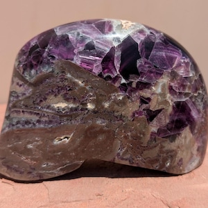Pretty in Purple! Awesome Fluorite Polished Sculpture – Sourced from Navidad Mine, Durango, Mexico- and Hand Polished in Sedona Arizona!
