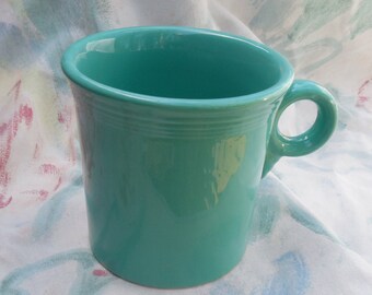 Turquoise Fiesta Ware Tom and Jerry Mug