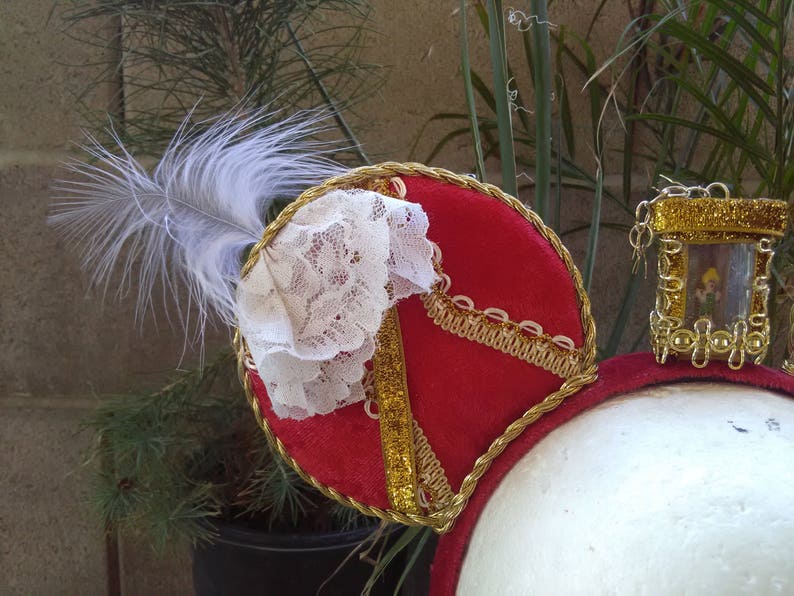 LIGHT UP 3D Captain Hook Inspired Mouse Ears with light up Trapped Tinkerbelllight up mickey earsDisneyland earsMinnie mouse ears