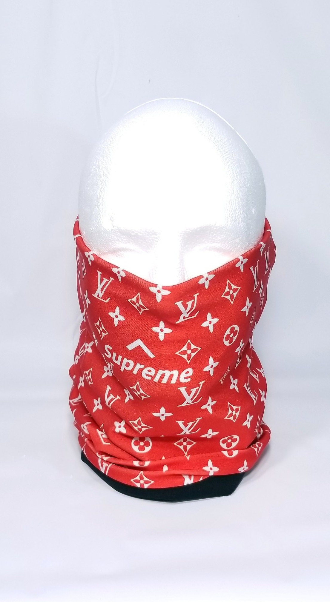 LV Supreme Balaclava Gaiter Head sock Supreme helmet | Etsy