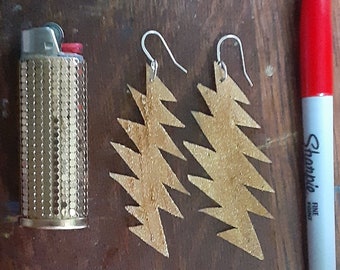 Lightnin bolt earrings