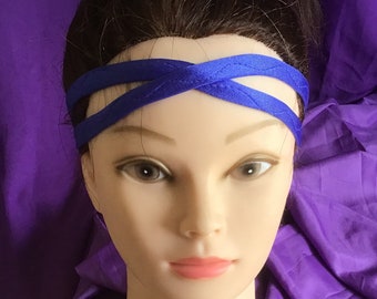 Royal blue double headband