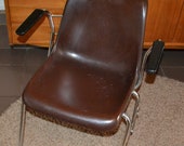 Vintage chair with armrests 60s retro design shabby chic country house style