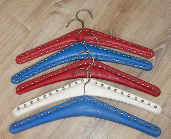 70s Coat Hanger Set of 5 Coat Hangers Vintage Retro Seventies
