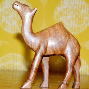 Vintage camel figure teak 60s wooden figure decoration mid century crane mid century retro design furniture Danish design teak wood