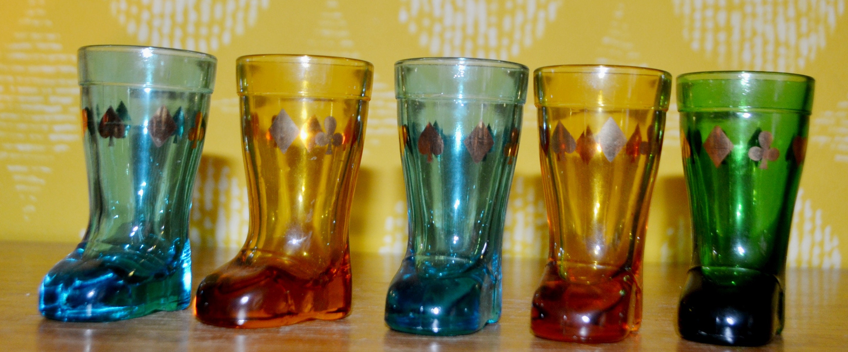 Vintage Schnaps Glasses Set 50s Rockabilly Retro Mid Century Etsy UK