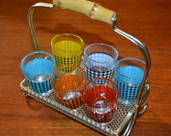 Vintage glasses set 50s