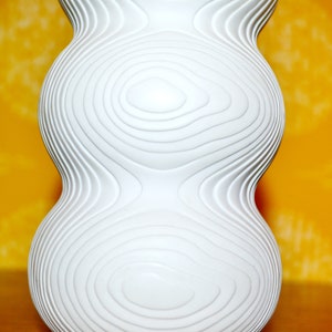 ヴィンテージ花瓶 ホワイト 70年代 レトロ スペースエイジ デザイン