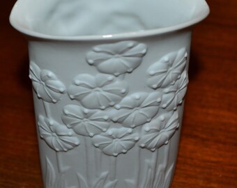 Vase blanc Vintage 70 s