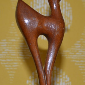 Vintage figure teak wood 60s Mid Century Retro Wood Mid Century Space Age