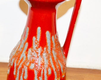 Vintage Keramik  Vase von BAY  Fat Lava   Space Age  70er Jahre   Retro  Mid Century WGK Shabby Chic Landhausstil