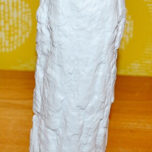 Vintage ceramic vase white by Bareuther 70s Seventies Retro Mid Century WGK WGP