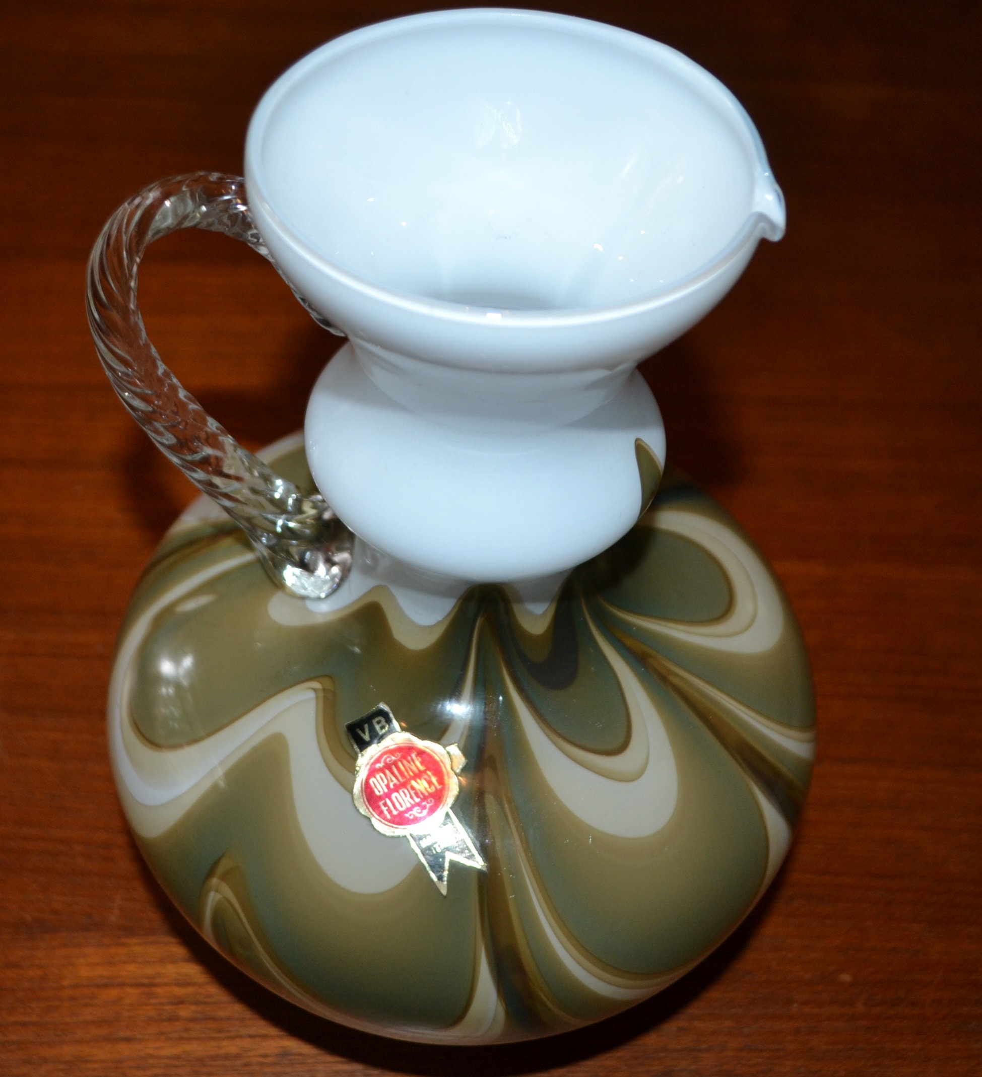 オパリンフローレンスのヴィンテージ花瓶 70年代デザインのクラシック