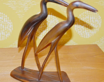 Vintage Crane Figurine, 1960s Decorative Figurine, Retro Design, Mid-Century Danish Design