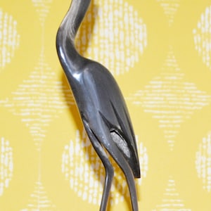 Vintage figure crane 38 cm 60s Mid Century Retro Wood Mid Century Space Age