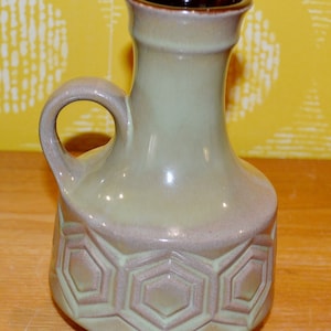 Beautiful vintage ceramic vase from the 70s Retro Mid Century WKG Shabby Chic country house style