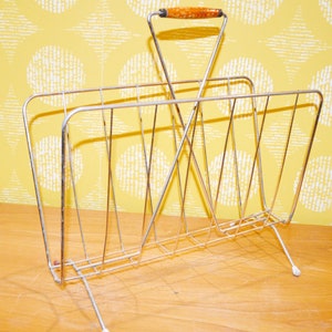 Vintage newspaper rack 50s Rockabilly Retro, Mid Century, Fifties, Country House Style, Shabby Chic