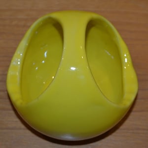 Vintage Ceramic Ashtray Yellow Ashtray Mid Century Retro Space Age Shabby Chic Country Style