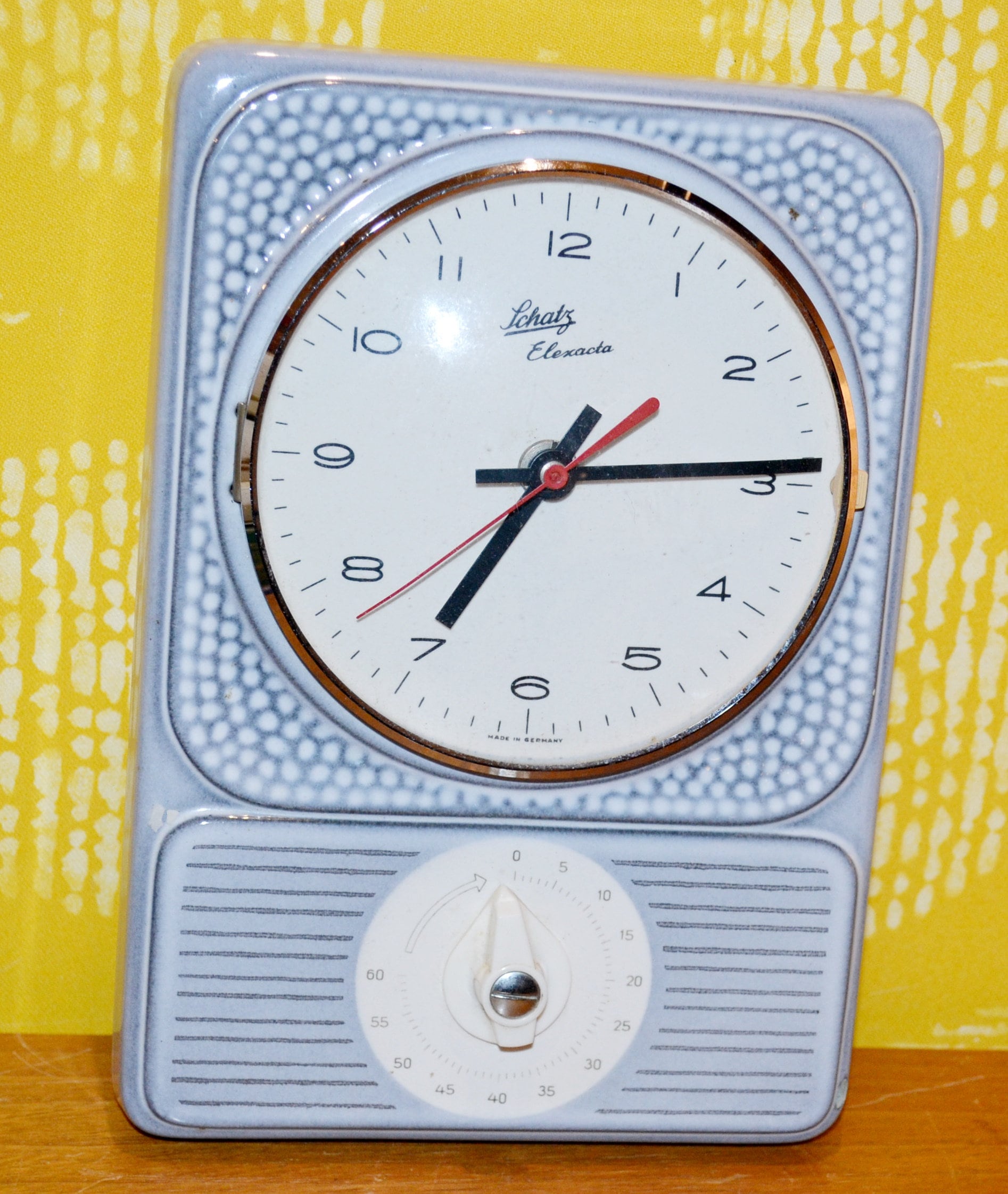 Orologio Da Parete Shabby Chic Blu Faro 30cm: Silenzioso, Impermeabile, Senza Vetro - Perfetto Per Cucina E Bagno