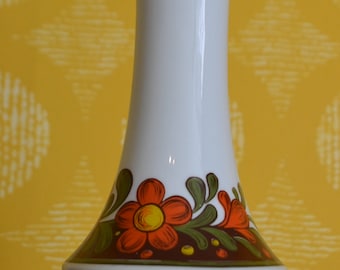 Vintage Vase Weiß /Braun   von Schuhmann Arzberg    70er Jahre  Retro  Mid Century