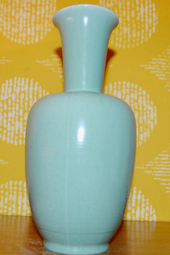 Vintage Keramik Mintgrün Model 336/25 Vase 50er Jahre Retro Fifties Mid Century Rockabilly Sputnik Rock n Roll