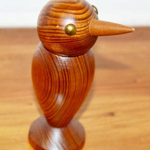Vintage decorative wooden figure/can Danish design teak from the 60s retro mid-century shabby chic country house style