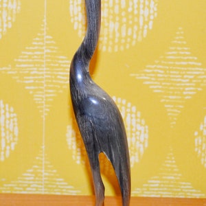 Vintage figure crane 60s figure decoration retro mid century shabby chic country style