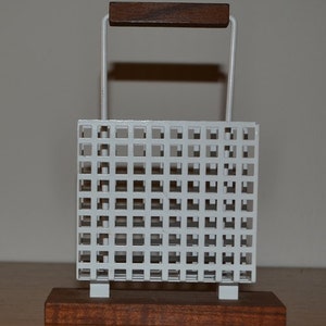 Vintage deco napkin holder 60's note holder image 2