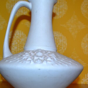 Vintage Vase Model 215/25 White Ceramic 70s Model 787 /16 Retro Space Age