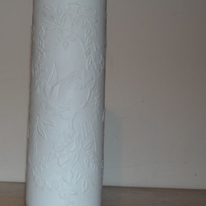 Vintage porcelain vase white by AK Kaiser 22 cm Retro,Mid Century,Space Age,WGP,WGK