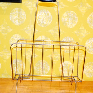 Vintage Newspaper Stand Brass 50s Retro Mid Century Rockabilly Shabby Chic Country Style