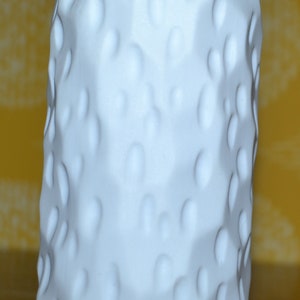 Vintage Vase White by Thomas OP Art 70s Retro Mid Century Bisque Ceramic