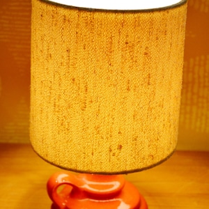 Beautiful 70s lamp / table lamp orange from the 70s Lamp Retro Mid Century Shabby Chic country house style
