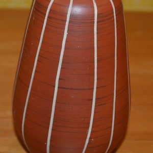 Vintage vase brown/beige ceramic model 417 /15 50s retro mid century fifties shabby chic country house style West Germany