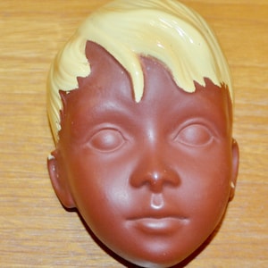 Vintage figure wall mask boy from Cortendorf ceramic 50s figure decoration retro design shabby chic country style