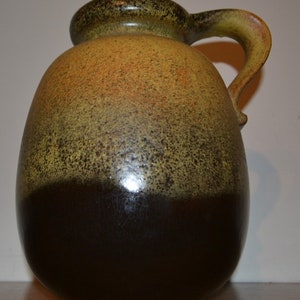 Vintage vase brown 70s ceramic