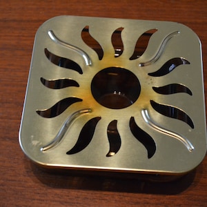 60s vintage brass tea warmer