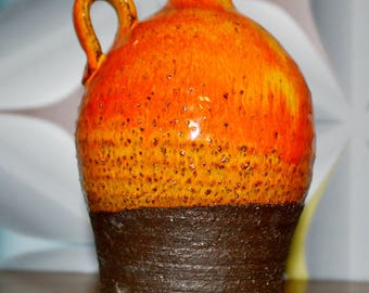 Vintage vase Orange 70s