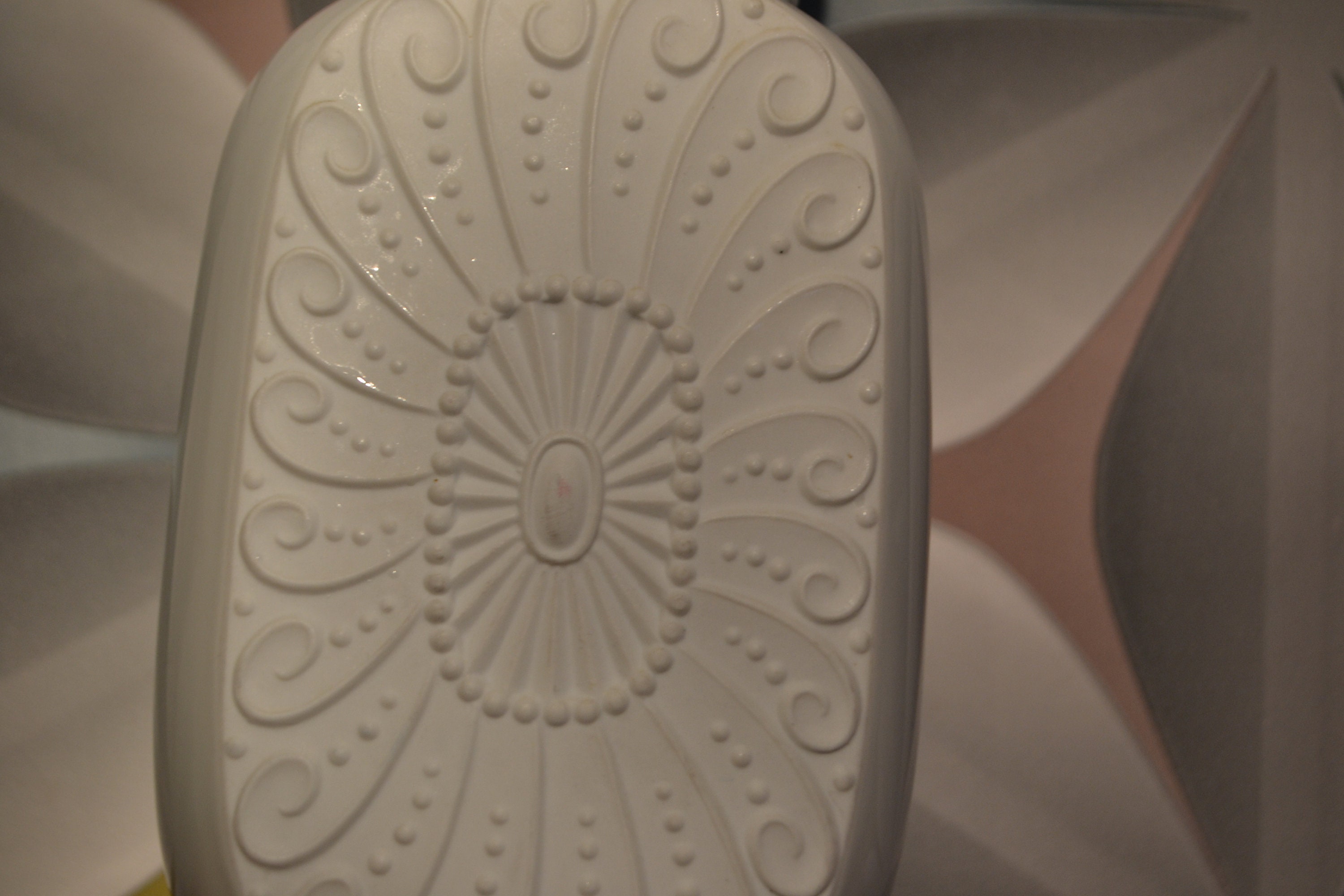 ヴィンテージ花瓶 ホワイト 70年代 レトロ スペースエイジ デザイン