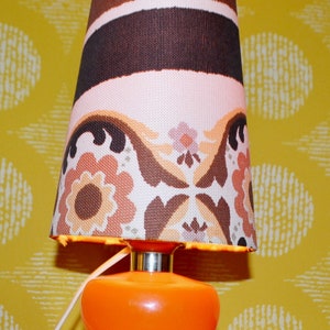 Orange 70s lamp deals