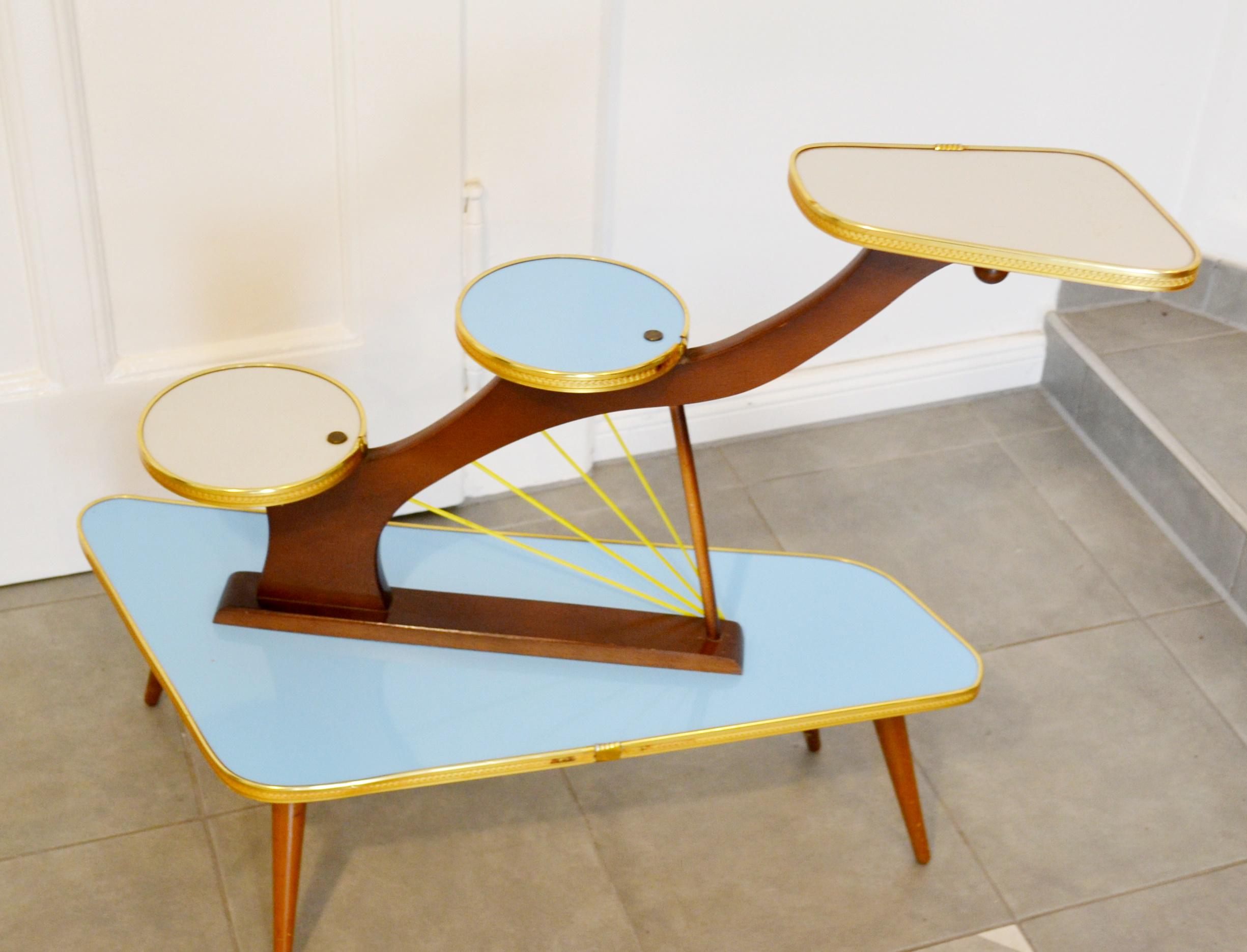90's ヴィンテージフラワーベース ポストモダン＆ミッドセンチュリー Vintage Flower Bench 1950s Retro Mid Century Rockabilly Fifties